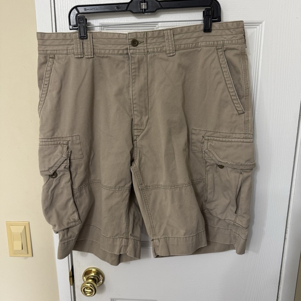 Polo Ralph Lauren Cargo Shorts Mens 38 Military Paratrooper Utility Khaki Cotton